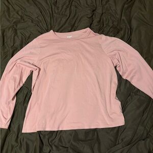 Old Navy Blush Pink Long Sleeve Crewneck Top